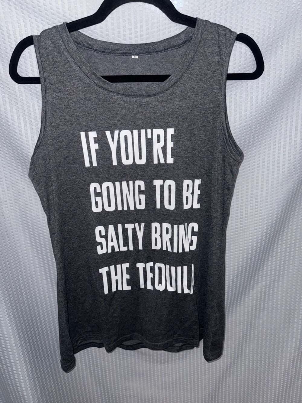 Unbranded Salty Bring The Tequila Graphic Tank Top